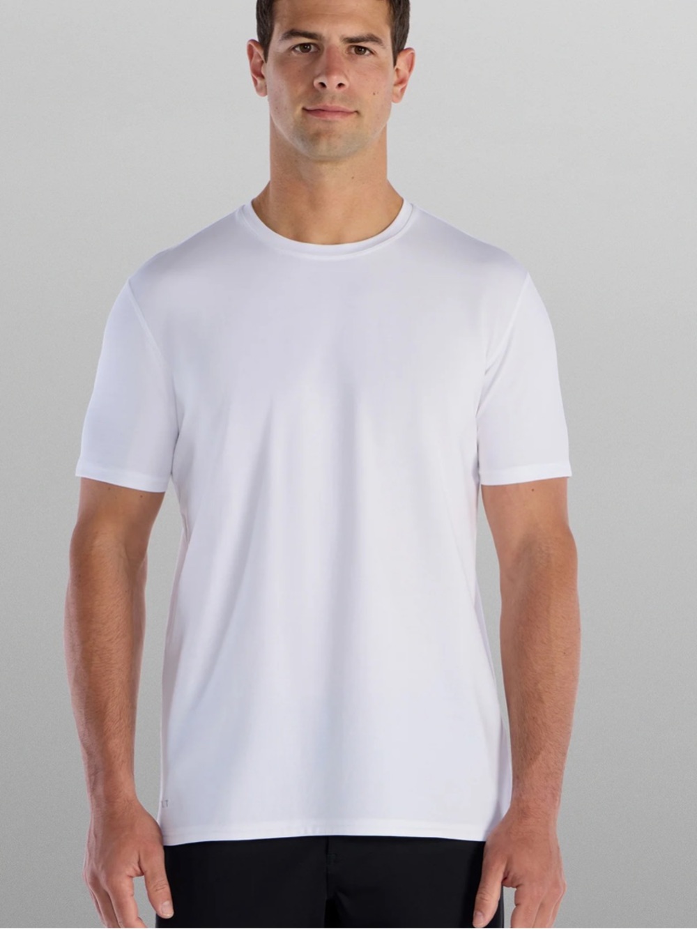 BYLT Basics Men's Crew Neck Short Sleeve T‑Shirt — White